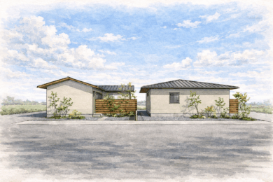 新たな分譲地始まります。